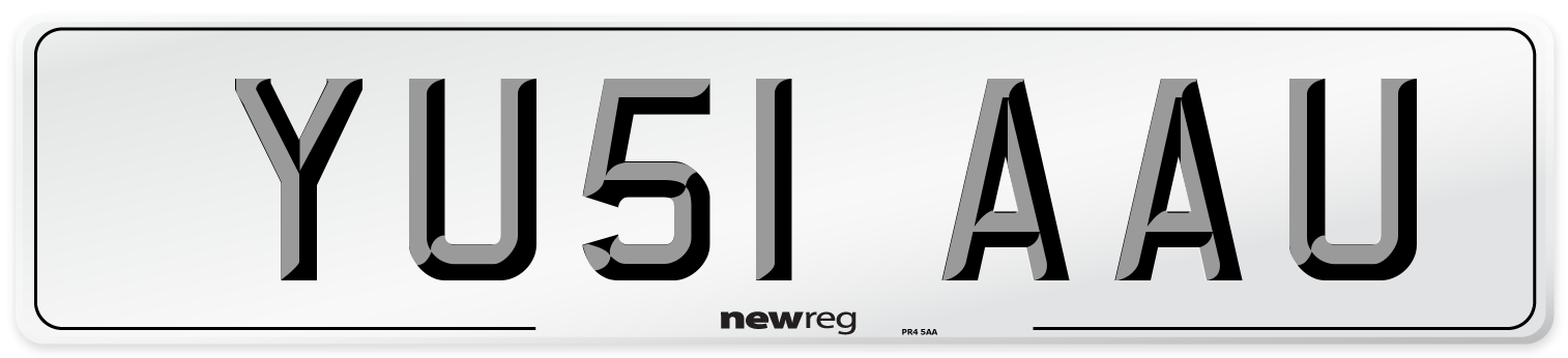 YU51 AAU Number Plate from New Reg